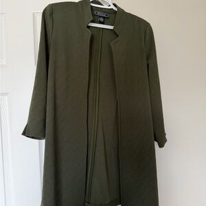 Green Longline Blazer